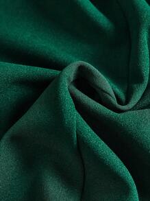 BizChic 大碼西裝領雙排釦外套 - 墨綠色 - 查看 3