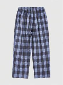 Harry Potter | ROMWE Plus Plaid & Slogan Graphic Raglan Sleeve PJ Set - Multicolor - View 5