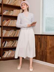 SHEIN MOD Space Dye Button Front Cardigan - Multicolor - View 6