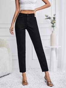 RueChic High Waist Mom Fit Jeans