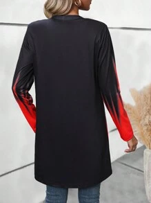 SHEIN LUNE 雙色開門襟外套 - 彩色 - 查看 2