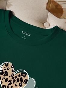 INAWLY Camiseta de mujer con estampado de corazón y letras