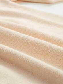 CILKOO Polo領插肩袖毛衣洋裝 - 杏色 - 查看 4