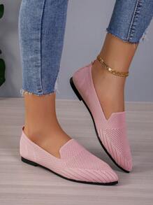 Women's Fashionable Flat Shoes For Commuting - Pink - View 4