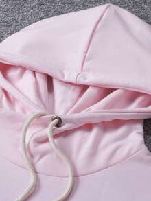 CILKOO 印花抽繩連帽衫 - 粉色 - 查看 7