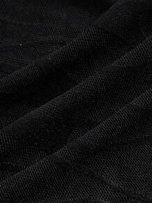 SHEIN ICON Cắt ra Xù Đầm bó sát ống - màu đen - Xem 4