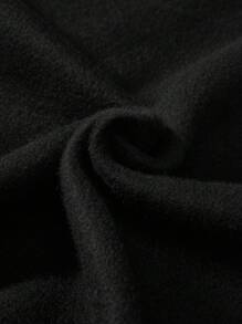 Tween Girl Casual Floral Print Long Sleeve Sweatshirt, Suitable For Autumn/Winter - Black - View 3