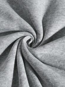 INAWLY Sweatshirt à manches raglan unicolore avec doublure thermique, hauts à manches longues