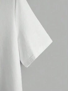 Men Bird Print Tee - White - View 3