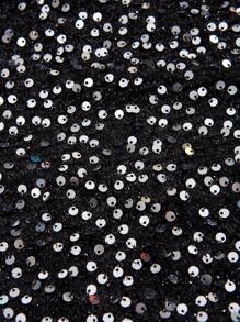 SHEIN Maternity Round Neck Sequin Pullover, For Winter - Silver - View 9