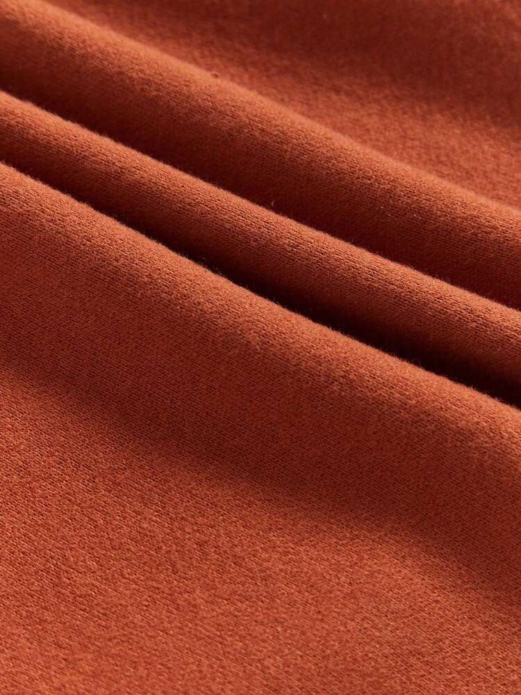 Baby Boy Solid Color Hooded Sweatshirt & Jogger Pants Set