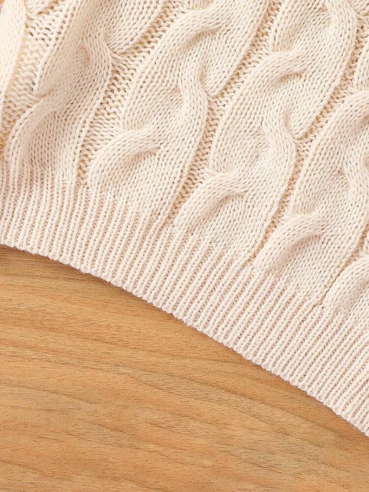 Tween Girl Cable Knit Sweater & Knit Skirt