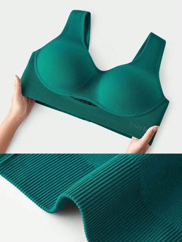 Luvlette Plus Wireless Seamless Cutout Bra SHEIN USA
