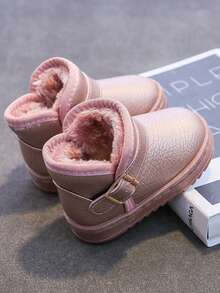 Botas De Nieve Con Correa Para Niños - Rosa - Ver 4