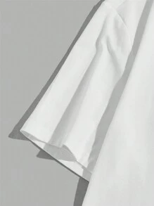 Men Bird Print Tee - White - View 5