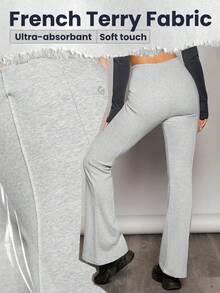 GLOWMODE Tiếng Pháp Thoải mái Quần loe Thoáng khí Hấp ẩm Phóng điện Mồ hôi - Màu Xám nhạt - Xem 4