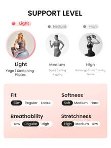 Lifespree Seamless High Stretch Sports Bra With Cycling Shorts - Brown - View 4