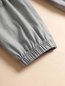 男小童字母圖案翻蓋口袋工裝褲