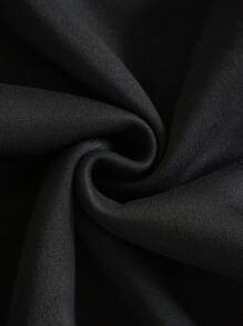 Manfinity Hypemode Nam Đồ họa Chữ cái Khóa kéo một phần tư Dây rút Hoodie - màu đen - Xem 6