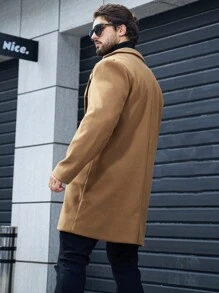Manfinity Homme Nam Cổ áo Áo khoác - màu nâu - Xem 2