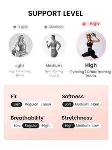 Easithlete Solid Crop Sports Tank Top - White - View 4