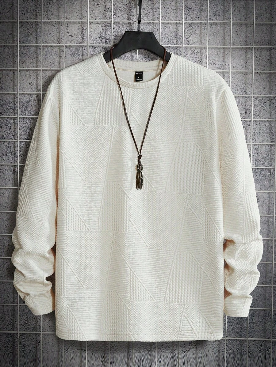 Manfinity RebelGame Men Solid Round Neck Tee - Beige - View 1