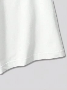 ROMWE MEN Street Life 男士標語圖案T恤 - 白色 - 查看 5