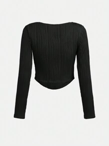 SHEIN Ragazza Adolescente Maglietta scollo scoop