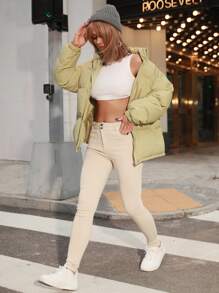 Apperloth A 高腰斜口袋可塑性保暖内衬裤音乐节