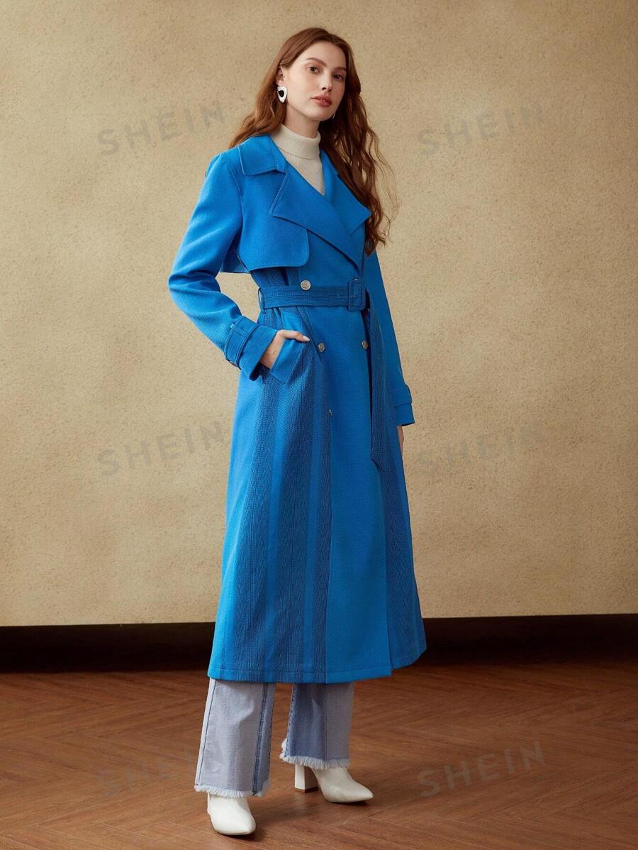 MOTF PREMIUM BELTED TRENCH COAT SHEIN EUR