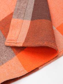 Manfinity Hypemode 休閒口袋 前紐扣格紋 格子男士呢子 - 黃色 - 查看 5