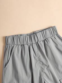 男小童字母圖案翻蓋口袋工裝褲