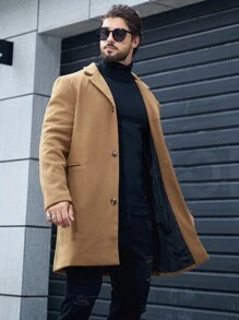Manfinity Homme Nam Cổ áo Áo khoác - màu nâu - Xem 6
