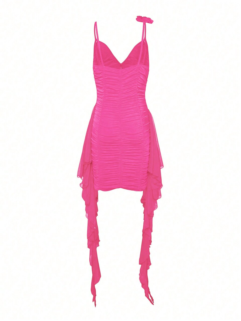 Solid 3d Rose Cami Dress