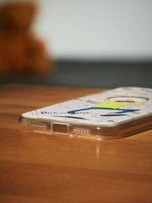 Rick and Morty | ROMWE 1 Vỏ điện thoại TPU đồ họa hình chữ cái tương thích với iPhone - Xám - Xem 3