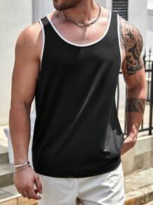 Manfinity Homme Män Plus Kontrast Knytning Linnen