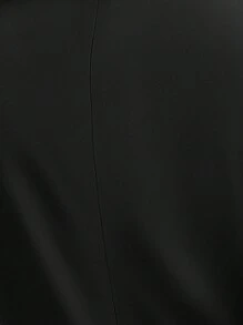 EMERY ROSE Solid Mock Neck Romper