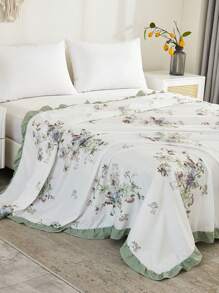1 Miếng In Giường đơn Bộ chăn ga gối Với Nhiều màu , Mềm mại , Làn da thân thiện Polyester Trang tính Và Lãng mạn & Đáng yêu Lá sen Thiết kế Đối với Trong nhà & Phòng ngủ In Bốn ( Khăn trải giường Chỉ một Không có Chăn bông ) - Nhiều màu - Xem 1