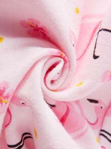 5 chiếc/gói quần lót tam giác cho bé gái tuổi mới lớn, quần lót thoáng khí in họa tiết sọc hồng hạc hoạt hình dễ thương - Nhiều màu - Xem 3