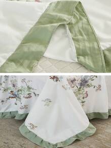 1 Miếng In Giường đơn Bộ chăn ga gối Với Nhiều màu , Mềm mại , Làn da thân thiện Polyester Trang tính Và Lãng mạn & Đáng yêu Lá sen Thiết kế Đối với Trong nhà & Phòng ngủ In Bốn ( Khăn trải giường Chỉ một Không có Chăn bông ) - Nhiều màu - Xem 6
