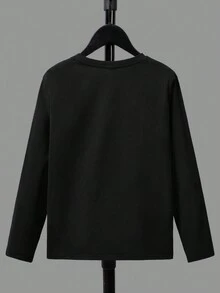 SHEIN Chico preadolescente Camiseta con estampado de letra