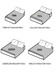 1 Miếng In Giường đơn Bộ chăn ga gối Với Nhiều màu , Mềm mại , Làn da thân thiện Polyester Trang tính Và Lãng mạn & Đáng yêu Lá sen Thiết kế Đối với Trong nhà & Phòng ngủ In Bốn ( Khăn trải giường Chỉ một Không có Chăn bông ) - Nhiều màu - Xem 3