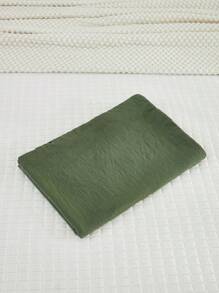 1件橄榄绿波西米亚农舍风格枕套，20英寸 x 54英寸，男女通用，四季皆宜 - 軍綠色 - 查看 5