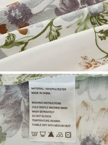 1 Miếng In Giường đơn Bộ chăn ga gối Với Nhiều màu , Mềm mại , Làn da thân thiện Polyester Trang tính Và Lãng mạn & Đáng yêu Lá sen Thiết kế Đối với Trong nhà & Phòng ngủ In Bốn ( Khăn trải giường Chỉ một Không có Chăn bông ) - Nhiều màu - Xem 8