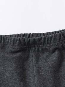 貼花花卉印花女童（小）打底褲