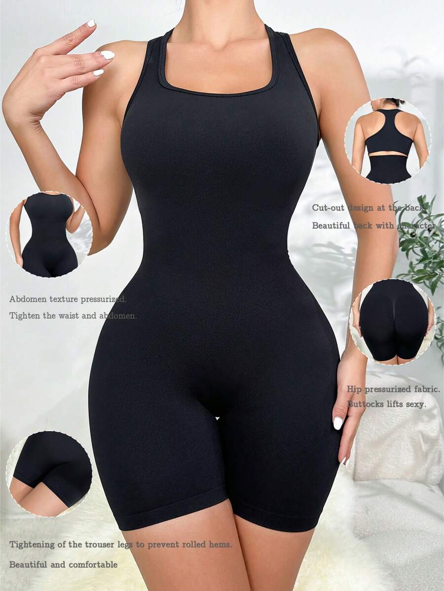 Solid Shapewear Bodysuit | SHEIN USA