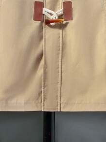 Tween Boy 1pc Duffle Button Hooded Trench Coat