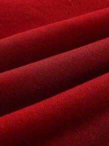 Manfinity Roghcode 超大号男士落肩运动夹克，带字母图案、条纹饰边和拼色设计，外出街头穿着棒球长袖夹克，送给朋友、丈夫、男朋友的礼物，运动夹克，运动员夹克，棒球夹克，男士运动夹克，篮球夹克 - 紅白色 - 查看 6