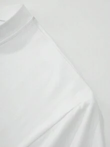 Men Letter Graphic Tee - White - View 3