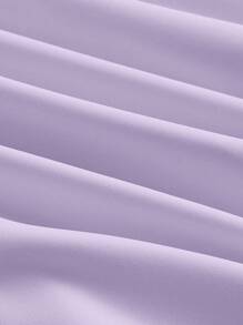 SHEIN MOD Solid Lace Up Cami Dress - Lilac Purple - View 4